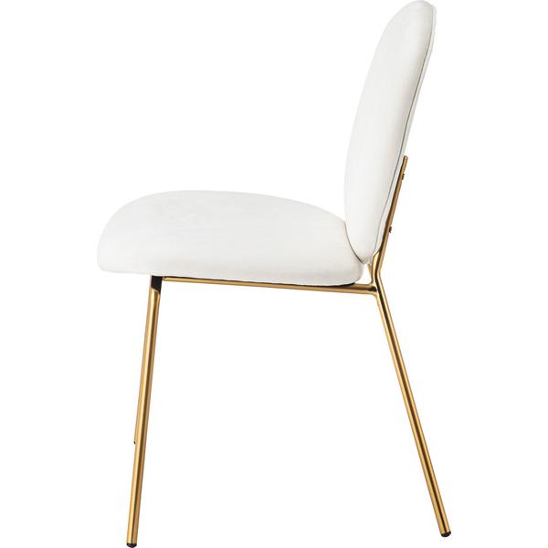 チェア イス 椅子 いす 背もたれ 肘なし アームレス シンプル かわいい 淡色 パステル おしゃれ 丸 ゴールド ダイニングチェア MYS-202IV |  | 03