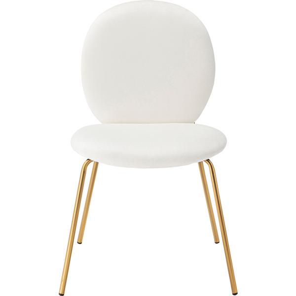 チェア イス 椅子 いす 背もたれ 肘なし アームレス シンプル かわいい 淡色 パステル おしゃれ 丸 ゴールド ダイニングチェア MYS-202IV |  | 04