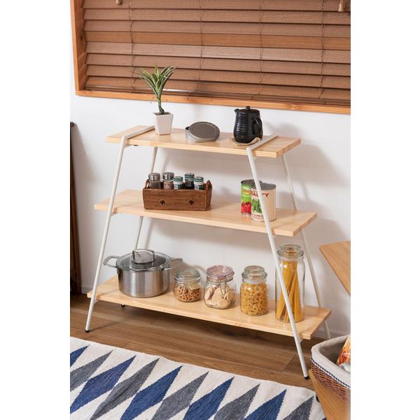 アイアンレッグラック 3段  NIT-11WH |  | 08