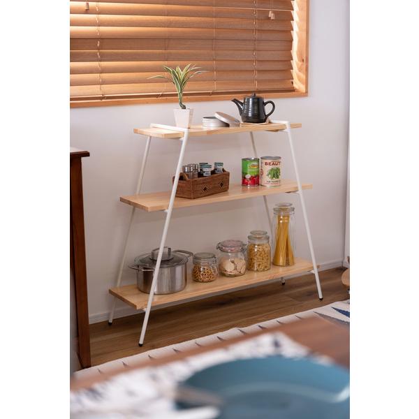 アイアンレッグラック 3段  NIT-11WH |  | 09