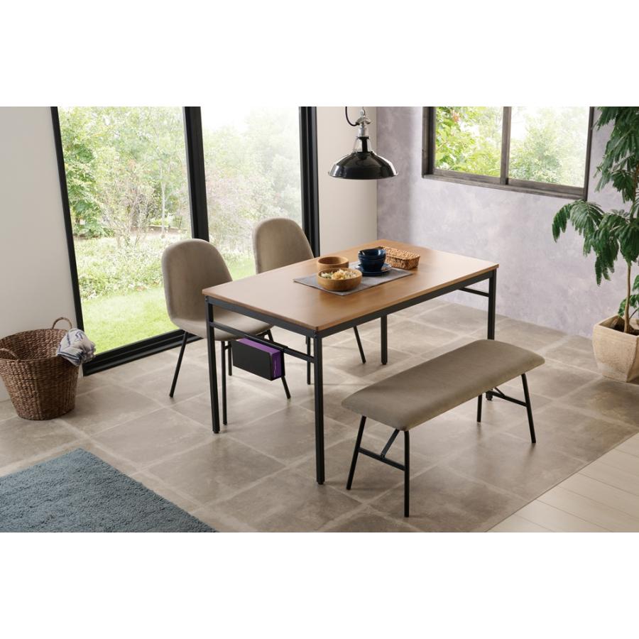 ダイニングテーブル デザインテーブル シンプル アイアン 天然木 インダストリアル テッシュホルダー ノアル テーブル 120 |  | 03