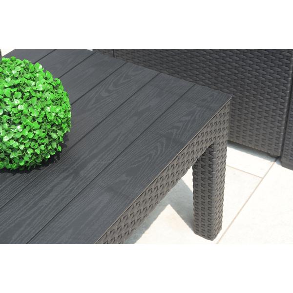 ガーデン ソファ ガーデン リビング 4点セット ODS-102DB ラタン風 ダーク 濃茶 |  | 16