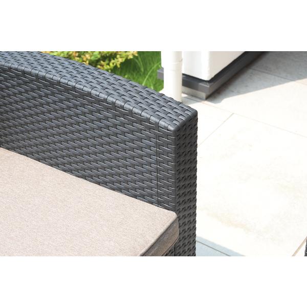 ガーデン ソファ ガーデン リビング 4点セット ODS-102DB ラタン風 ダーク 濃茶 |  | 17