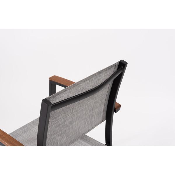 オリー チェア チェア 椅子 屋外 イス ガーデン ベランダ 積み重ね メッシュ生地 天然木 アルミ シンプル おしゃれ かわいい ブラック |  | 17