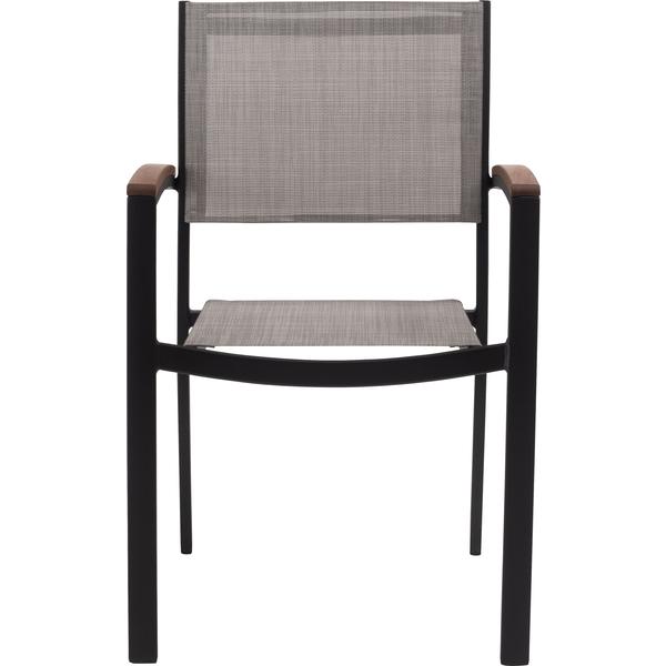 オリー チェア チェア 椅子 屋外 イス ガーデン ベランダ 積み重ね メッシュ生地 天然木 アルミ シンプル おしゃれ かわいい ブラック |  | 03