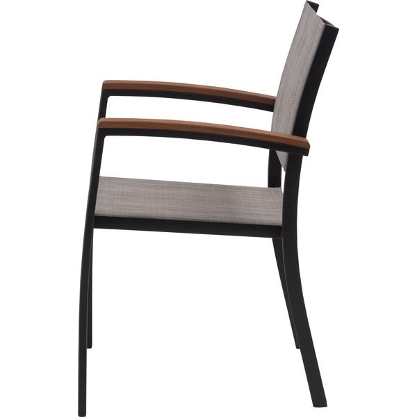 オリー チェア チェア 椅子 屋外 イス ガーデン ベランダ 積み重ね メッシュ生地 天然木 アルミ シンプル おしゃれ かわいい ブラック |  | 04