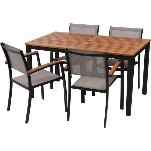 オリー チェア チェア 椅子 屋外 イス ガーデン ベランダ 積み重ね メッシュ生地 天然木 アルミ シンプル おしゃれ かわいい ブラック |  | 06