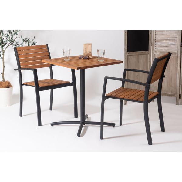 オリー チェア チェア イス 椅子 天然木 ガーデン 庭 屋外 テラス アルミ かわいい おしゃれ 黒 |  | 12