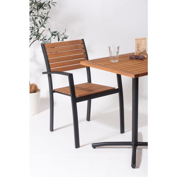 オリー チェア チェア イス 椅子 天然木 ガーデン 庭 屋外 テラス アルミ かわいい おしゃれ 黒 |  | 14