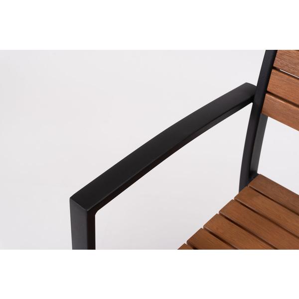 オリー チェア チェア イス 椅子 天然木 ガーデン 庭 屋外 テラス アルミ かわいい おしゃれ 黒 |  | 15