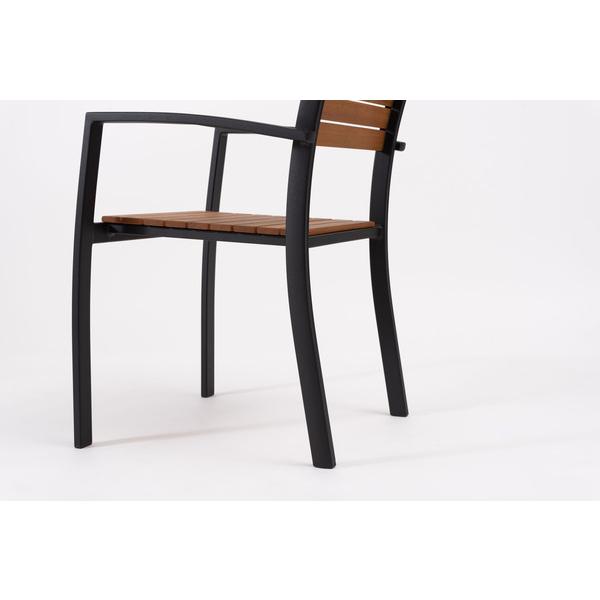 オリー チェア チェア イス 椅子 天然木 ガーデン 庭 屋外 テラス アルミ かわいい おしゃれ 黒 |  | 16