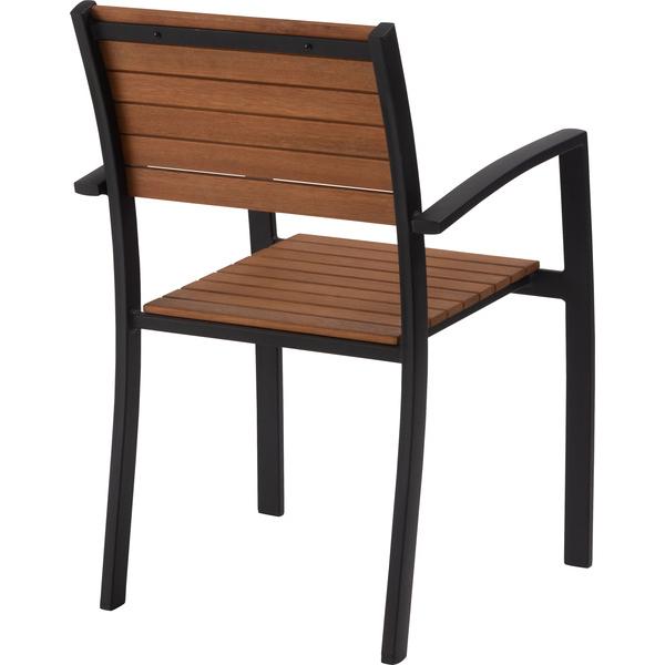 オリー チェア チェア イス 椅子 天然木 ガーデン 庭 屋外 テラス アルミ かわいい おしゃれ 黒 |  | 02