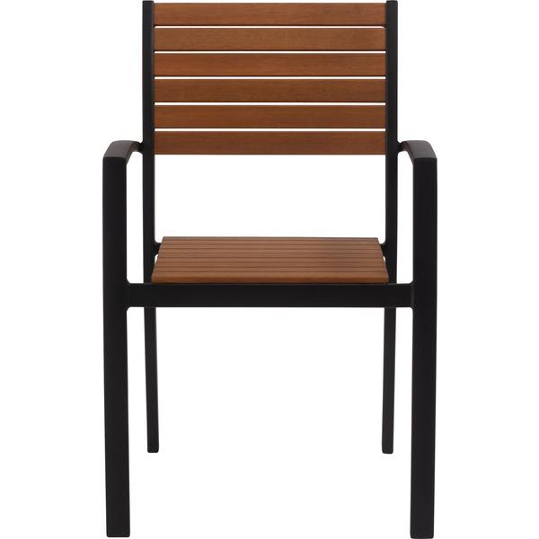 オリー チェア チェア イス 椅子 天然木 ガーデン 庭 屋外 テラス アルミ かわいい おしゃれ 黒 |  | 03