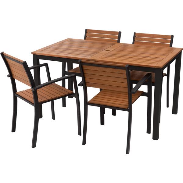 オリー チェア チェア イス 椅子 天然木 ガーデン 庭 屋外 テラス アルミ かわいい おしゃれ 黒 |  | 05