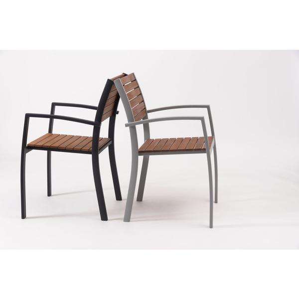 オリー チェア チェア イス 椅子 天然木 ガーデン 庭 屋外 テラス アルミ かわいい おしゃれ グレー |  | 11