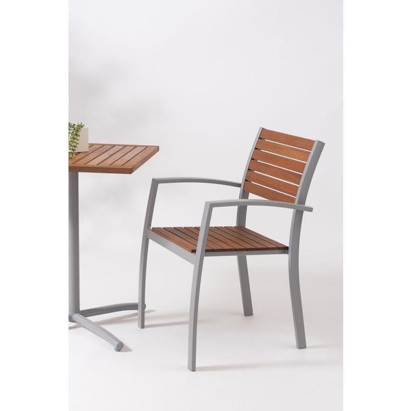 オリー チェア チェア イス 椅子 天然木 ガーデン 庭 屋外 テラス アルミ かわいい おしゃれ グレー |  | 16