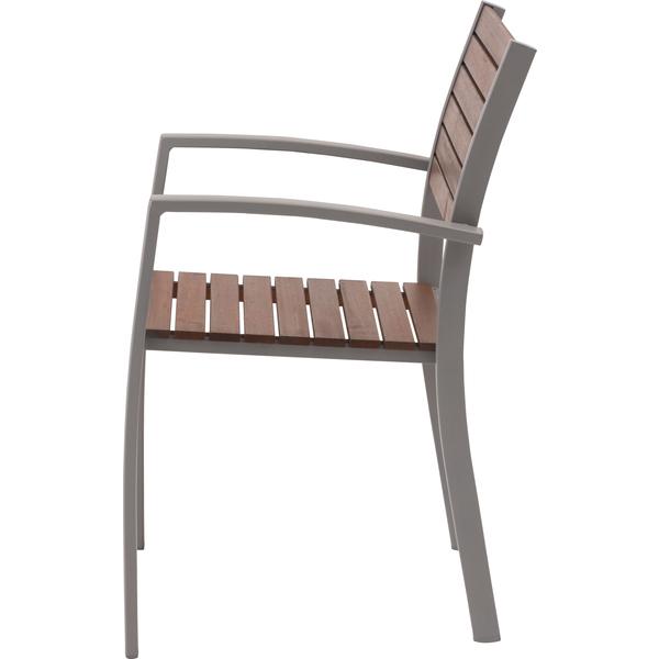 オリー チェア チェア イス 椅子 天然木 ガーデン 庭 屋外 テラス アルミ かわいい おしゃれ グレー |  | 04