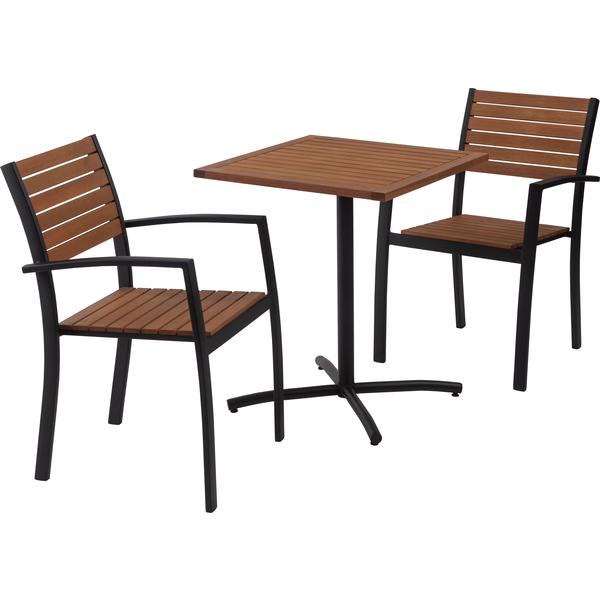 オリー カフェテーブル カフェテーブル 机 天然木 アルミ ガーデン 庭 シンプル 2人 アジャスター付き おしゃれ |  | 04