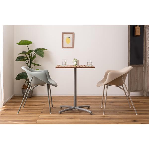 オリー カフェ カフェテーブル 机 天然木 アルミ ガーデン 庭 シンプル 2人 アジャスター付き おしゃれ かわいい |  | 12