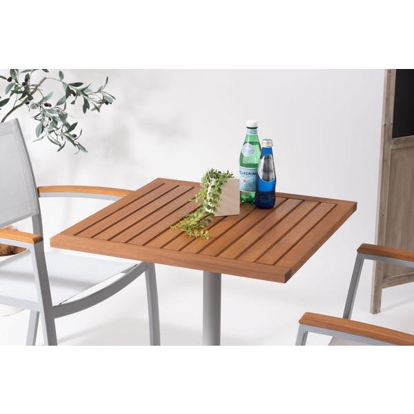 オリー カフェ カフェテーブル 机 天然木 アルミ ガーデン 庭 シンプル 2人 アジャスター付き おしゃれ かわいい |  | 08