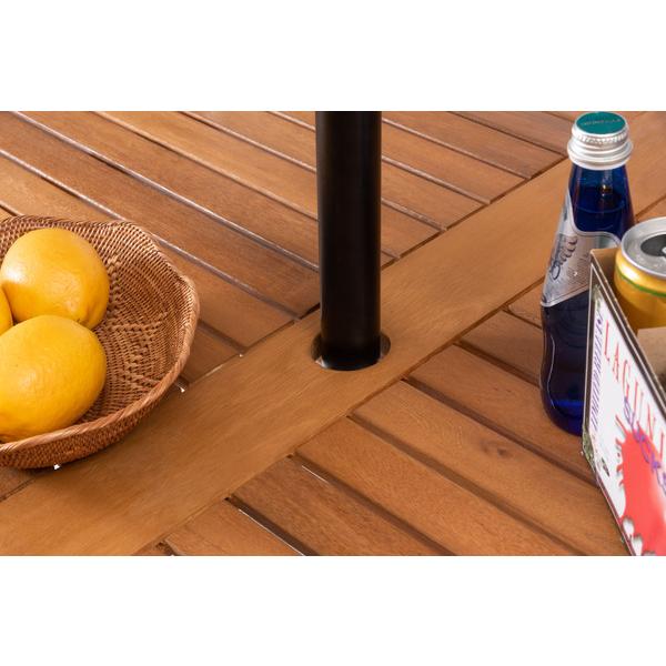 オリー ダイニングテーブル ダイニングテーブル 天然木 ガーデン 庭 屋外 テラス アルミ パラソルホール アジャスター おしゃれ |  | 11