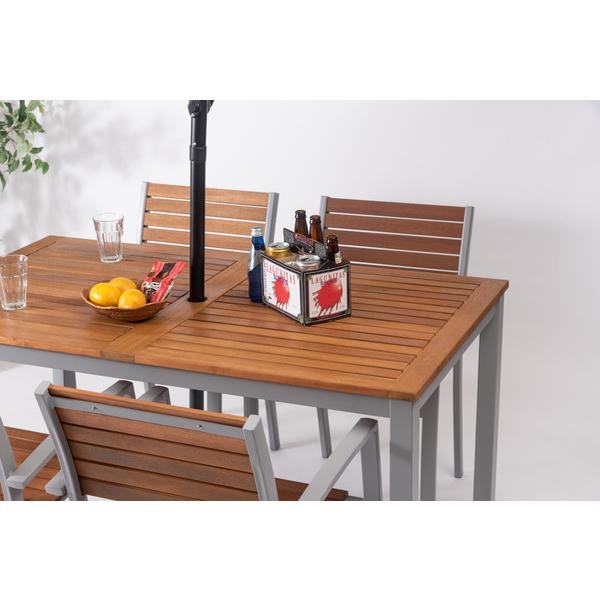 オリー ダイニングテーブル ダイニングテーブル 天然木 ガーデン 庭 屋外 テラス アルミ パラソルホール アジャスター おしゃれ |  | 12