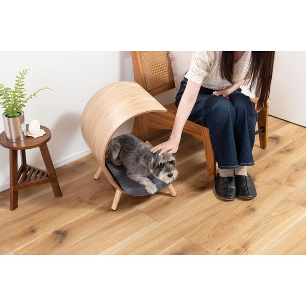 ペットベッド ペット用ミニベッド 幅40 犬用 猫用 小型 クッション付き おしゃれ 北欧 おしゃれ ペット ベッド PET-124 NA |  | 07