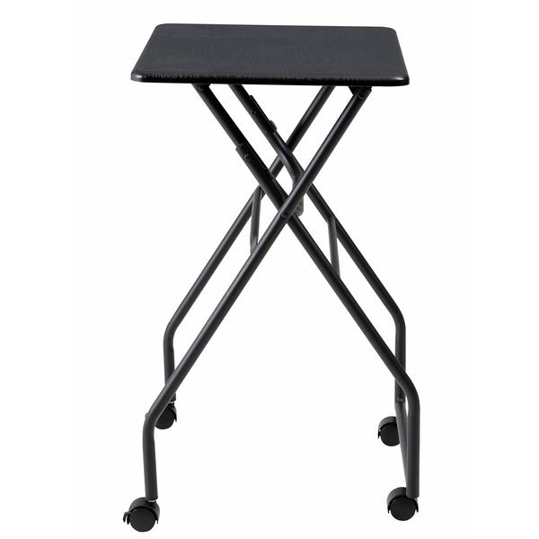キャスター付フォールディングテーブル 折りたたみ式テーブル ハイテーブル キャスター付き PT-300BK |  | 03