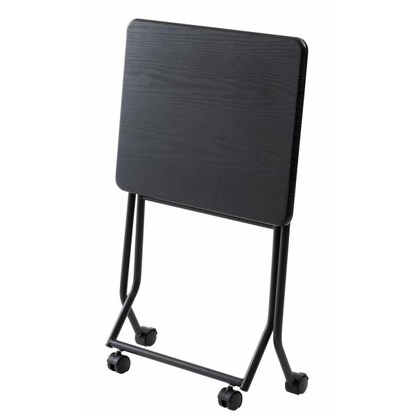 キャスター付フォールディングテーブル 折りたたみ式テーブル ハイテーブル キャスター付き PT-300BK |  | 04