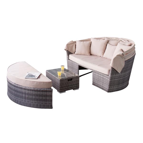 デイベッド ソファ テーブル おしゃれ ガーデン RKC-536BE お庭 リゾート RKC-536BE |  | 05