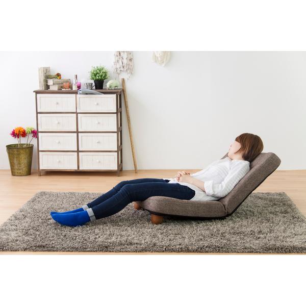 座椅子 座いす 座イス おしゃれ あぐら リクライニング 14段階 ゆったりした 幅広タイプ 前脚付き座椅子 |  | 16