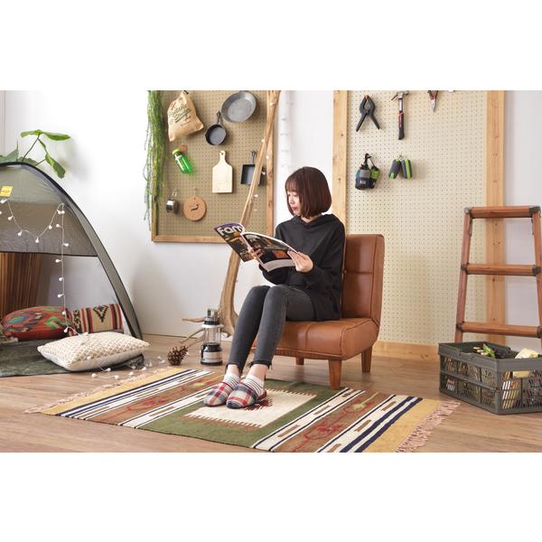 座椅子 座いす 座イス おしゃれ リクライニング 42段階 脚付き アメリカンテイストがオシャレなフロアチェア RKC-937CA |  | 07