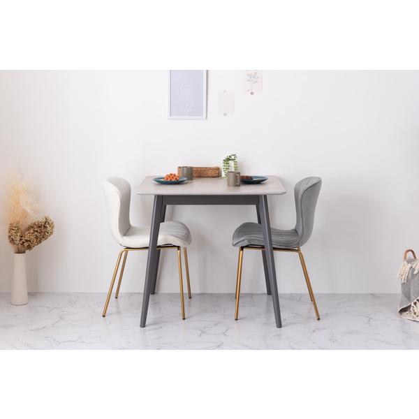 ダイニングテーブル スクエアテーブル 大理石調 おしゃれ 幅80 正方形 2人用 角テーブル 食卓 TAP-202 GY |  | 06