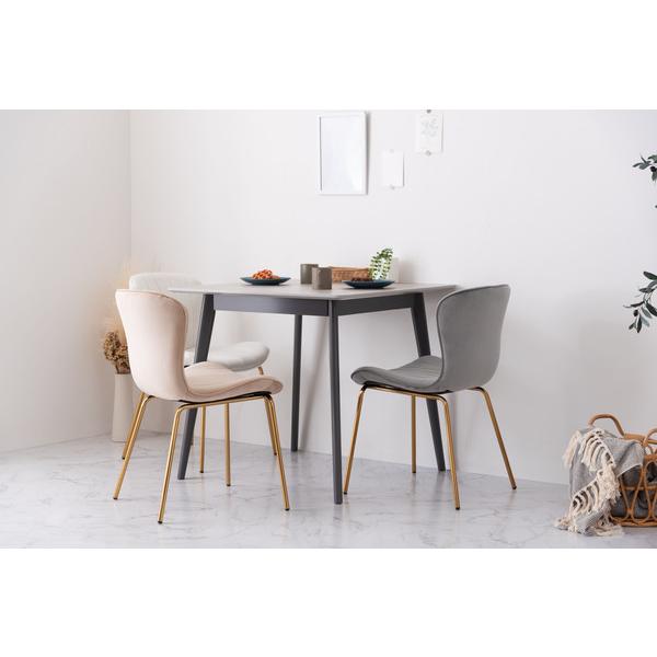 ダイニングテーブル スクエアテーブル 大理石調 おしゃれ 幅80 正方形 2人用 角テーブル 食卓 TAP-202 GY |  | 08