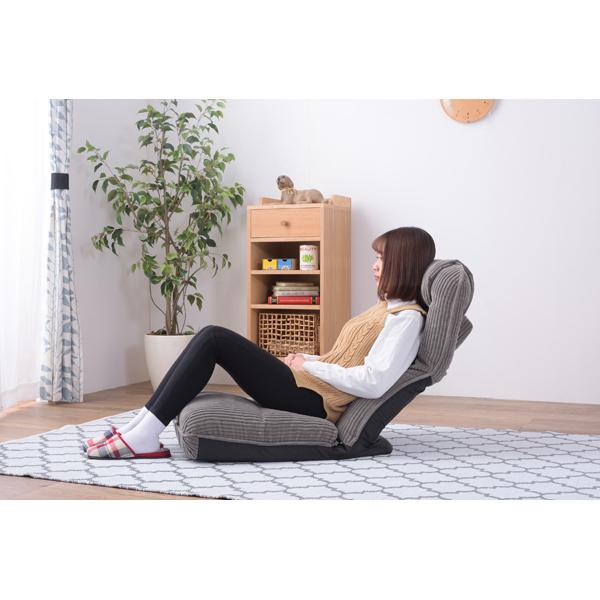 座椅子 おしゃれ ハイバック あぐら 大きめ リクライニング 42段階 安い 北欧 4WAY 座イス 座いす THC-55BE |  | 09