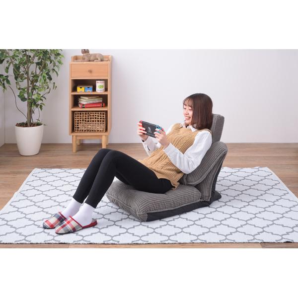 座椅子 おしゃれ ハイバック あぐら 大きめ リクライニング 42段階 安い 北欧 4WAY 座イス 座いす THC-55BE |  | 06