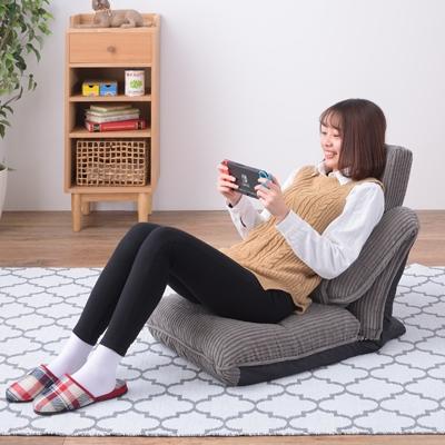 座椅子 おしゃれ ハイバック あぐら 大きめ リクライニング 42段階 安い 北欧 4WAY 座イス 座いす THC-55GY |  | 02