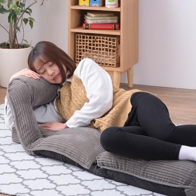 座椅子 おしゃれ ハイバック あぐら 大きめ リクライニング 42段階 安い 北欧 4WAY 座イス 座いす THC-55GY |  | 03