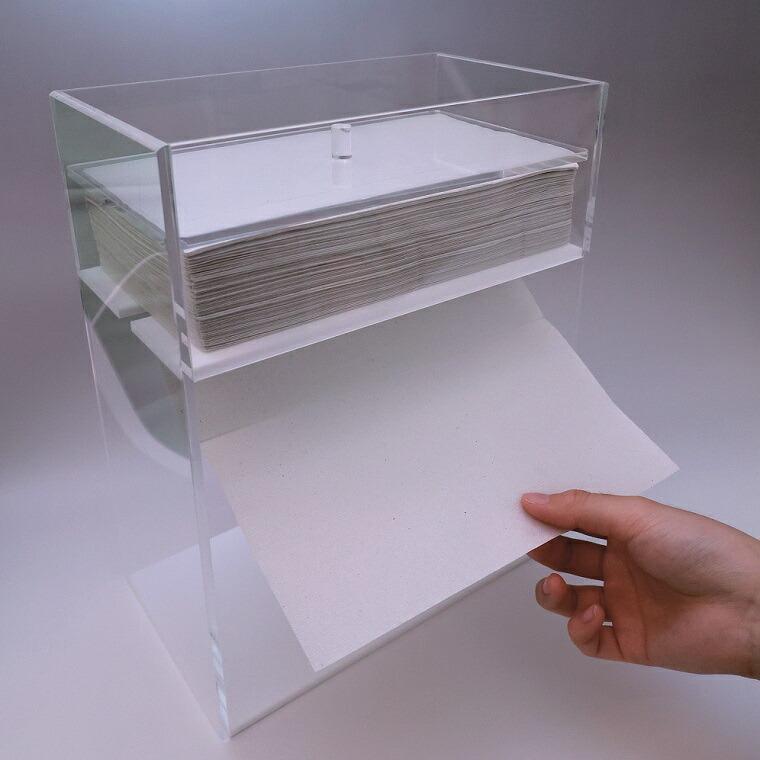 ペーパータオルホルダー 業務用 オフィス 商業施設 医療機関 衛生的 下向き 安心 TKN-S2　 |  | 01