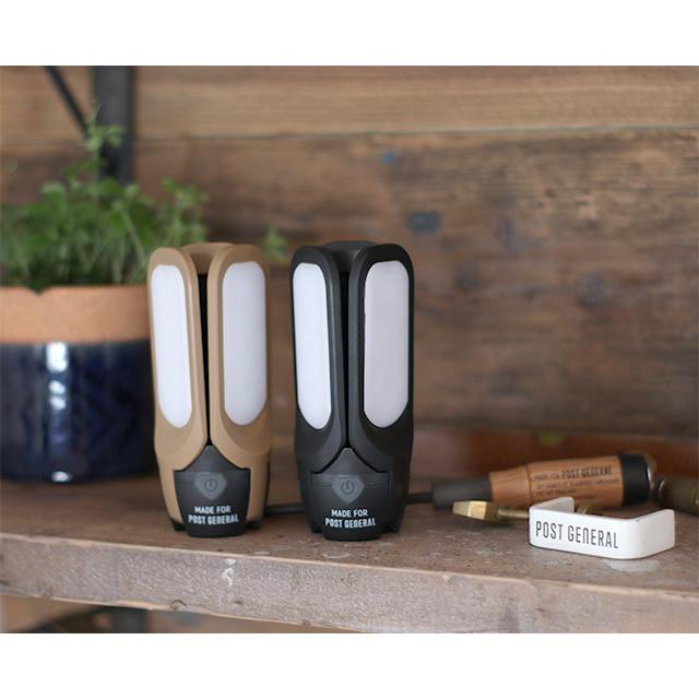 POST GENERAL ポストジェネラル TRI-PANEL SOLAR CHARGED LED LIGHT BLACK | POST GENERAL | 08