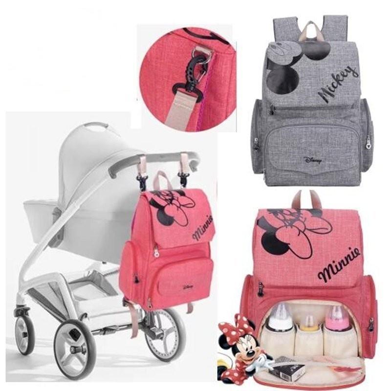 Disneyディズニー ミッキーミニー 本物保証 多機能マザーズバッグ リュックサック 保温 保冷ポケット 撥水加工 出産祝い 防水 軽量 レディース 大容量 多機能
