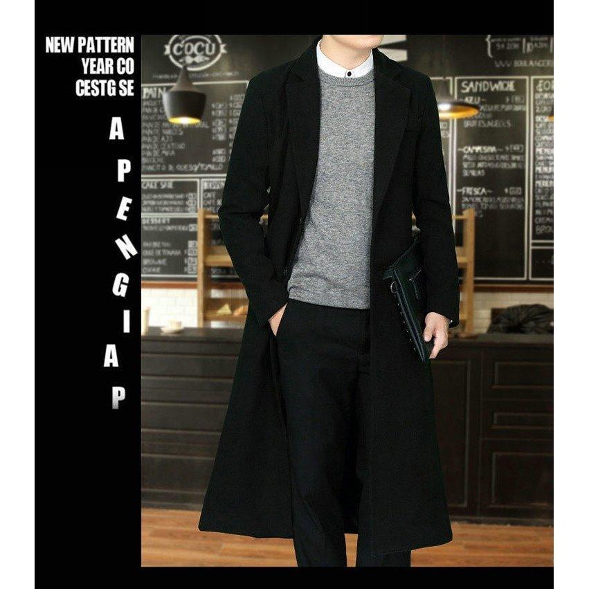 気質アップ チェスターコート ロング丈 メンズ 細身 スリム 無地 立ち襟 ファッション ビジネス カジュアル 男性用 カッコイイ アウター おしゃれ 秋冬新作 チェスターコート サイズ 2xl Thedognutritionist Com