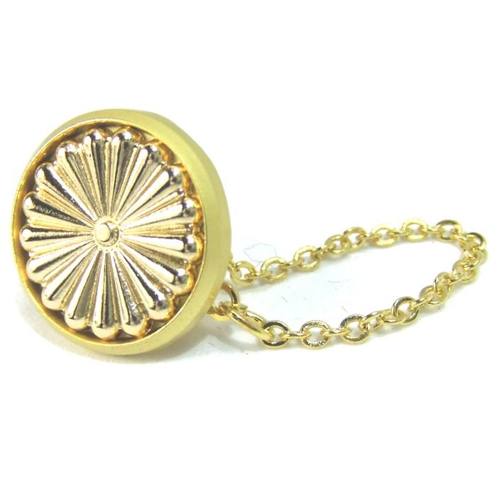 菊の紋章 金メッキ バッチ Amazon | 菊紋 菊の御紋 バッジ バッチ ネジ式 ゴールド | バッジ