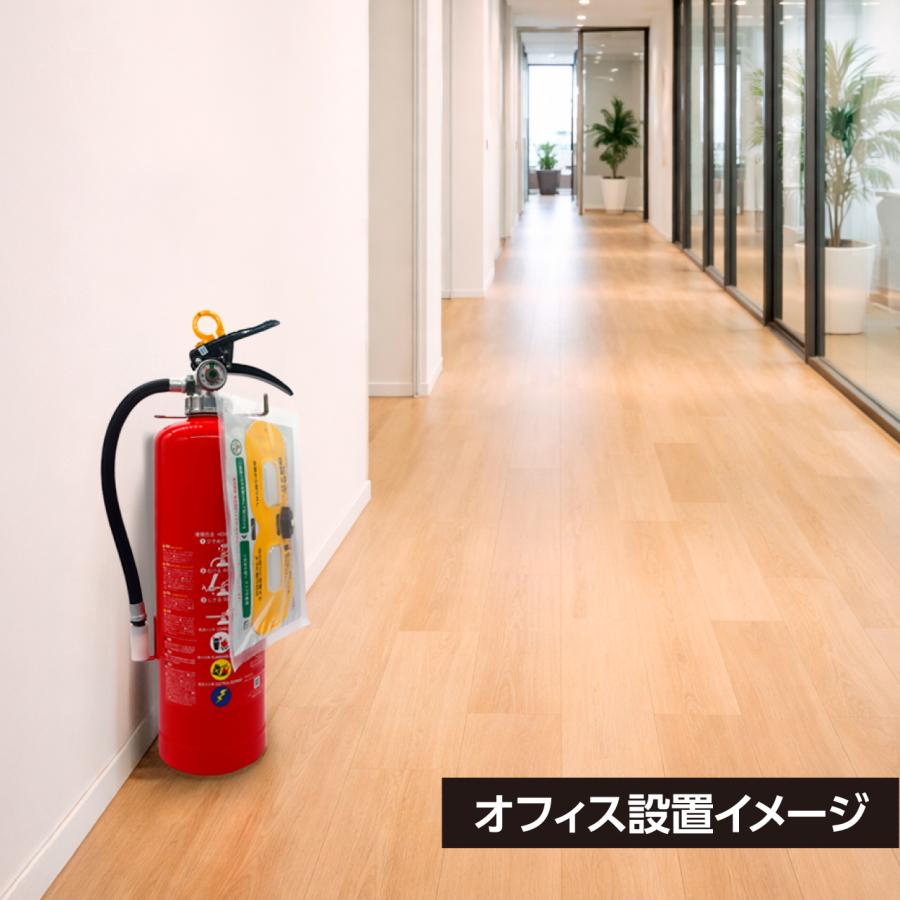 粘着式保護メガネ（LED照明付）密着型 防煙ゴーグル 防煙メガネ 火災