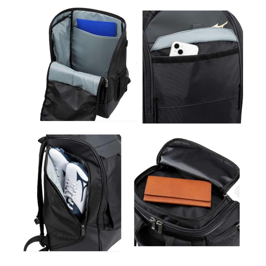 ★２個以上は割引あり★≪チーム名、番号、個人名入り≫ミズノmizunoミズノ野球チームバッグTEAM BAG「GEバックパック40L」1FJDC010 | MIZUNO | 03