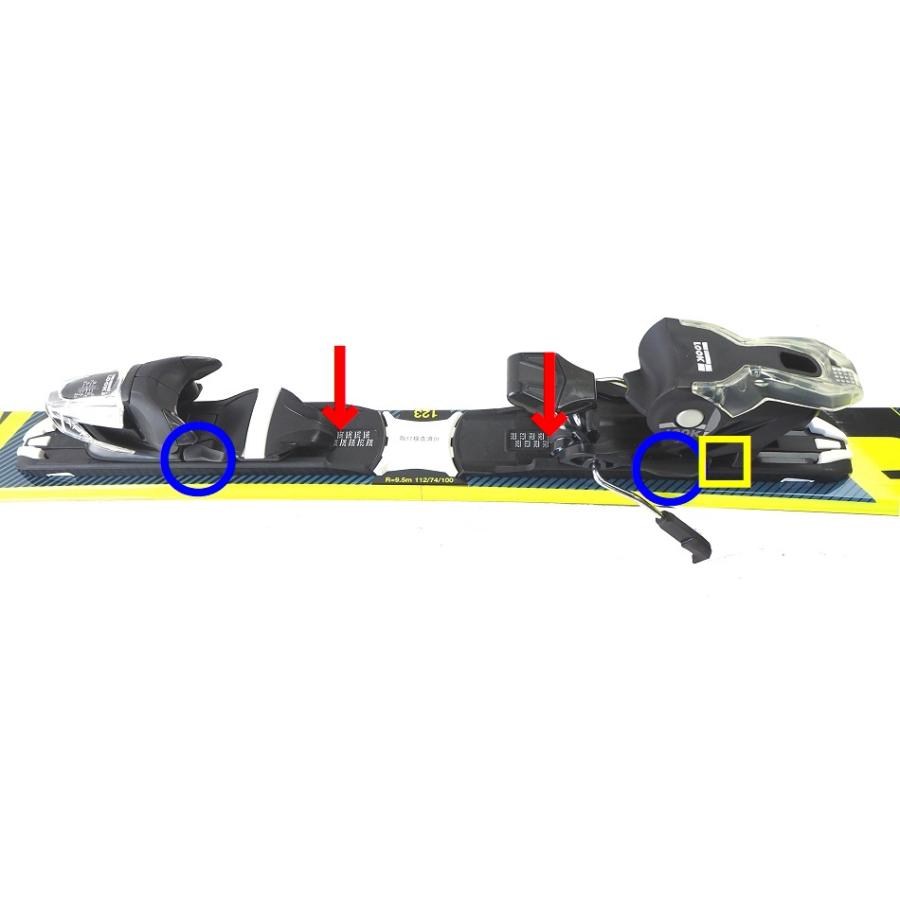 【専用ケース付】24スワローSWALLOWミニスキー、スキーボード「OREO　99cm」+金具XPRESS 10GW｜fst｜02