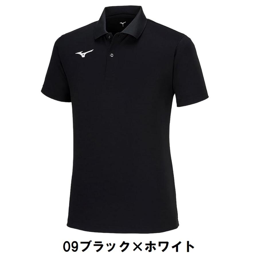 ★初回４着以上から・５着以上は割引有★≪片胸マーク(版代不要）、個人名etcと２カ所マーク付≫＜ミズノmizuno＞「ポロシャツ（綿、ポリエステル）」32MAB195 | MIZUNO | 02