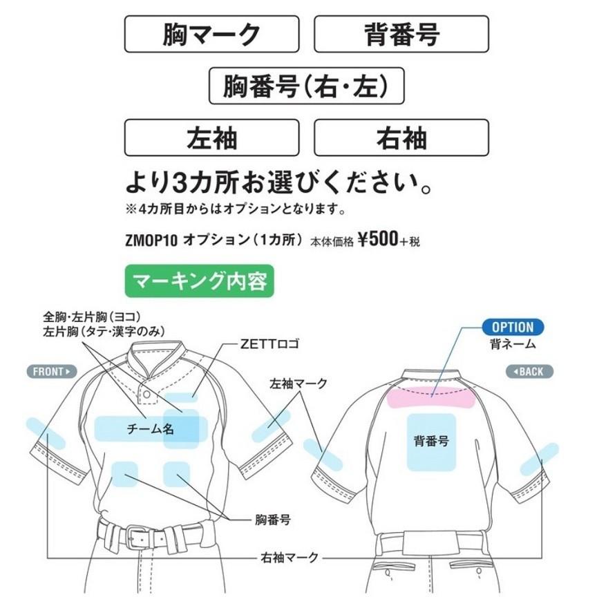 ゼット ZETTゼット昇華プリント野球ユニフォーム ゼット ZETTゼット昇華プリント野球ユニフォーム