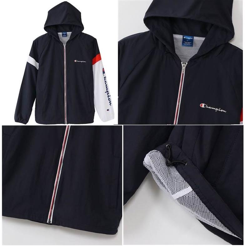 ≪40％off≫2021F/W チャンピオンChampion ウインドブレーカー上下セット薄手「ウインドジャケット+ウインドパンツ」C3RSC10-C3RSD10｜fst｜02