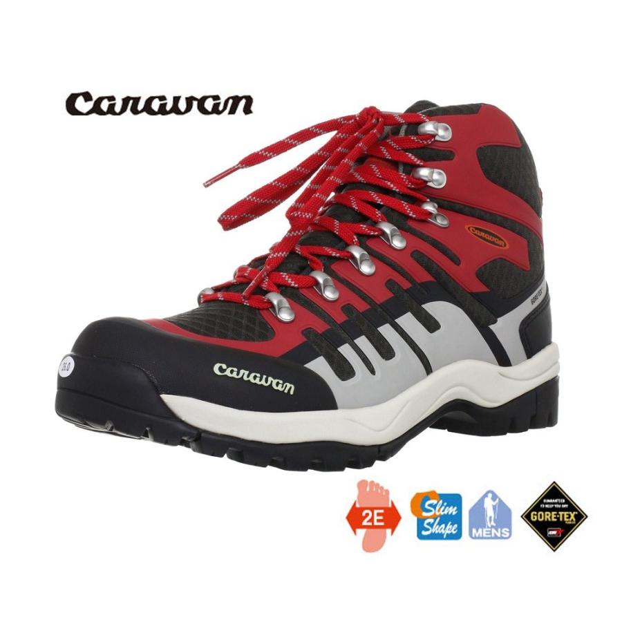 キャラバンシューズ軽登山靴「C2-02」レッド25.0cm : SportsShop